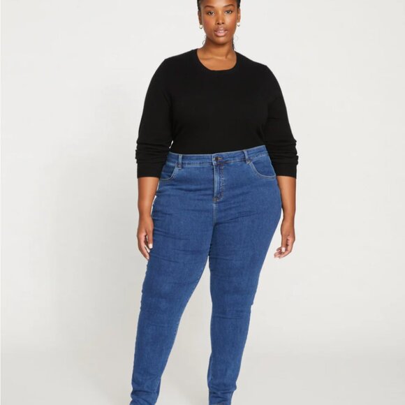 Universal Standard Denim - RARE Long Length, High Waisted Seine Skinny Jeans!